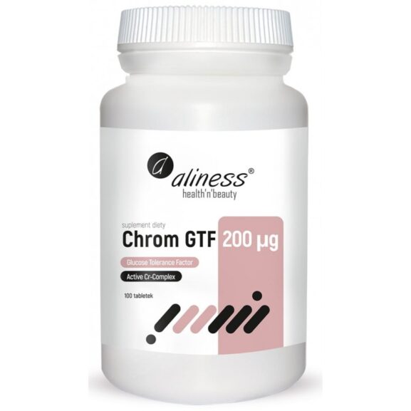 chrom gtf active cr complex 200 g 100 tabletek aliness chrom z drozdzy saccharomyces cervisiae