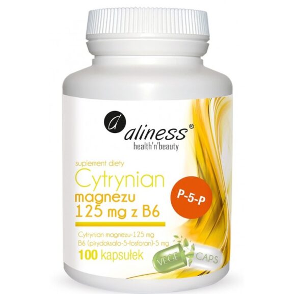 cytrynian magnezu 125 mg z witamina b6 magnez witamina b6 aliness