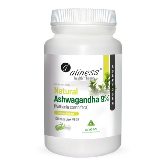 adaptogeny witania ospala aliness natural ashwagandha 9 590mg 100vkaps