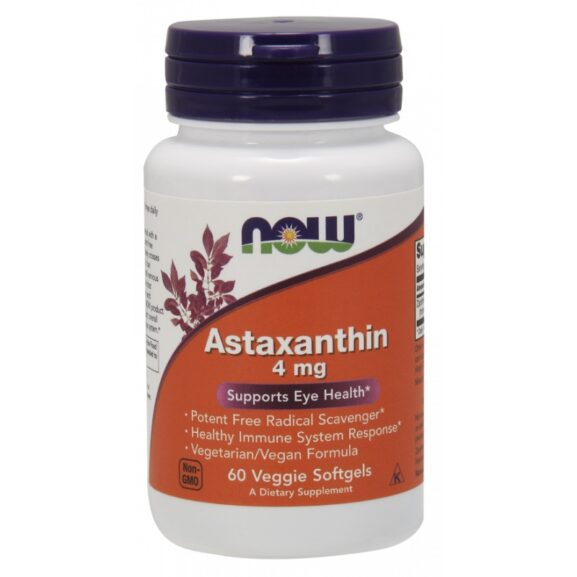 naturalna astaksantyna 4 mg 60 kaps now foods