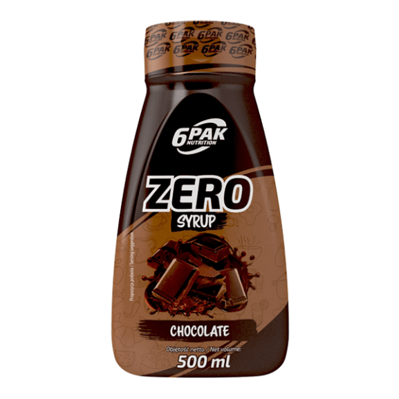 6pak nutrition syrup zero 500 ml chocolate