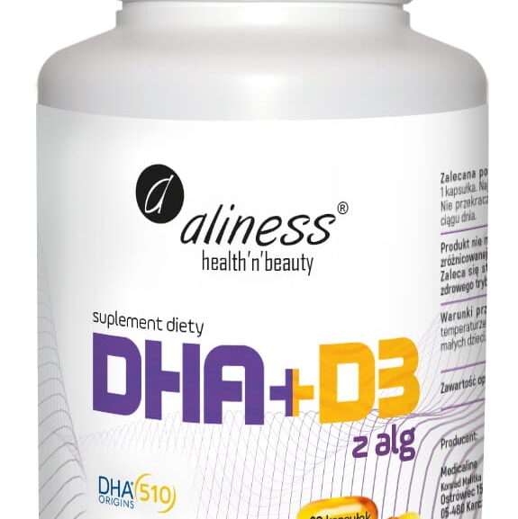 Aliness Omega DHA 300 mg z alg + D3 2000IU