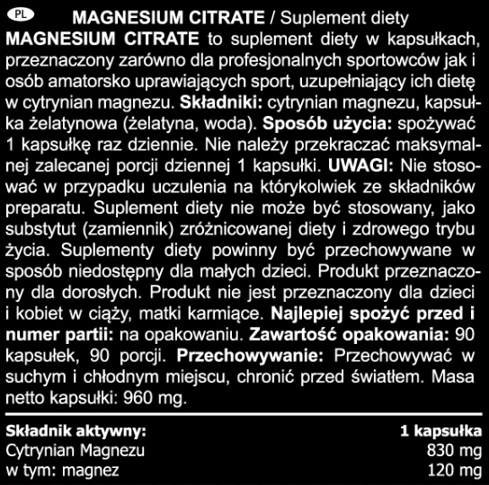 magnesium citrate tyl