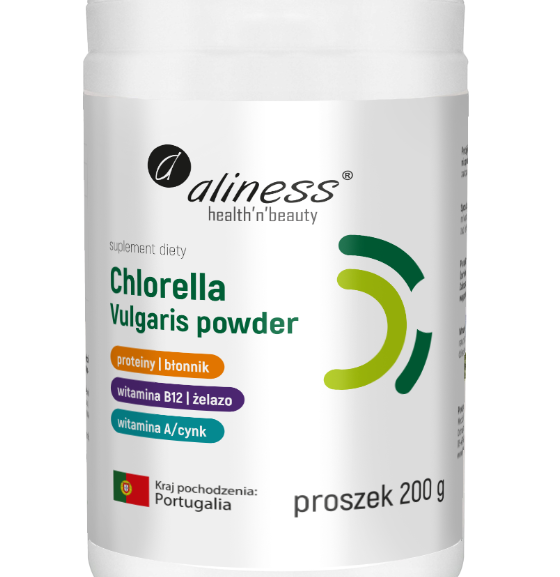 Chlorella Vulgaris w Proszku 200g suplement diety