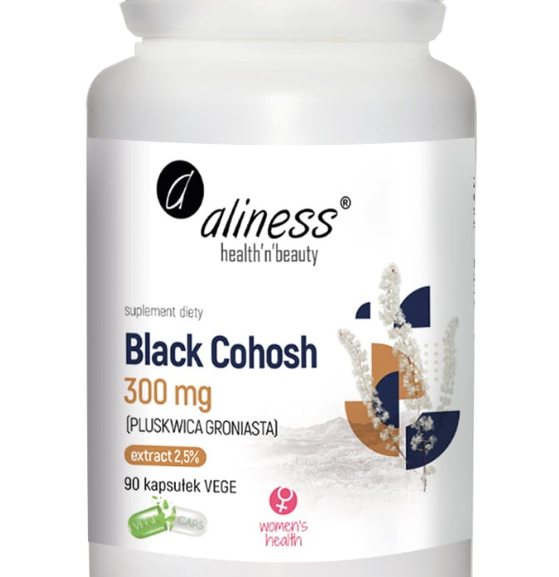 Black Cohosh 300mg (PLUSKWICA GRONIASTA) x 90 Vege caps