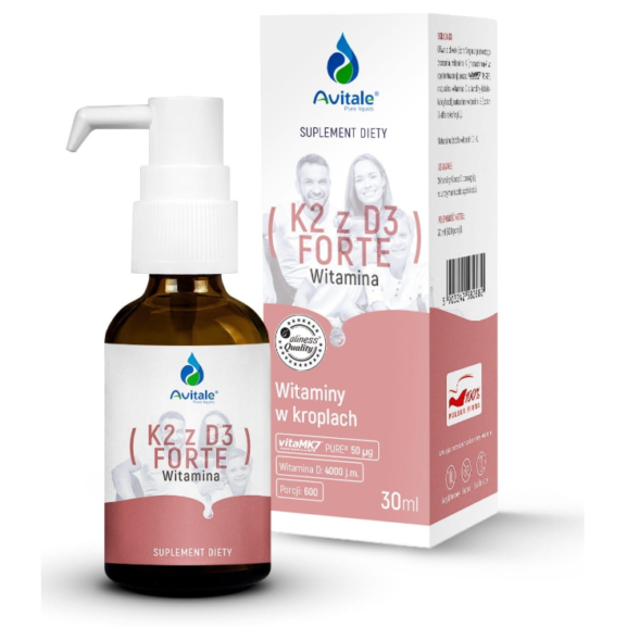 Avitale, K2 z D3 FORTE x 30 ml