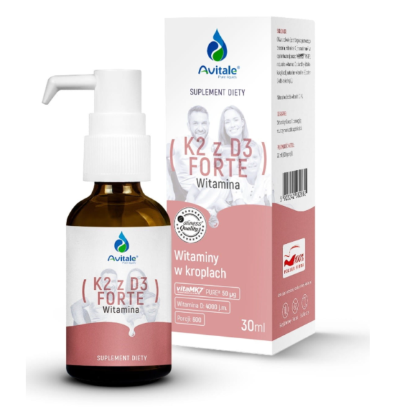 Avitale, K2 z D3 FORTE x 30 ml - obrazek 1