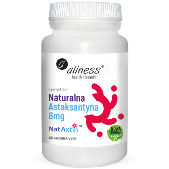 Naturalna Astaksantyna Nat Axtin 8mg x 60 caps - obrazek 1